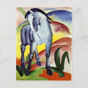 Carte Postale Cheval bleu