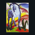 Carte postale Cheval bleu de Franz Marc<br><div class="desc">Carte postale Cheval bleu de Franz Marc. Huile sur toile de 1911. Franz Marc a créé certaines des plus belles peintures animalières du XXe siècle. Ses chevaux bleus sont parmi les peintures les plus visuellement magnifiques de son catalogue. Le Cheval bleu I est une charmante peinture de cheval représentant un...</div>
