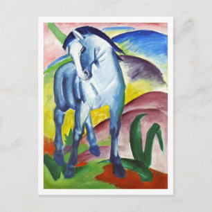 Carte Postale Cheval bleu de Franz Marc (1911)