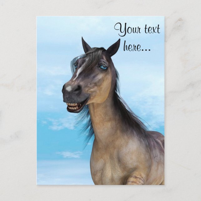 Carte Postale Cheval Chanceux (Devant)