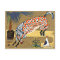 Cheval clown, peinture d'art,