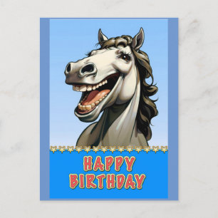 Carte Postale cheval d'anniversaire