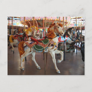 Carte Postale Cheval de carrousel,2