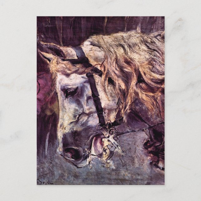 Carte Postale Cheval de Giovanni Boldini, Art Vintage (Devant)