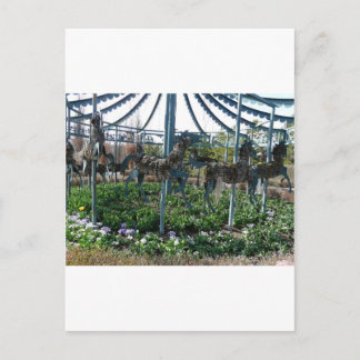 Carte Postale cheval de jardin