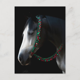 Carte Postale Cheval de Noël