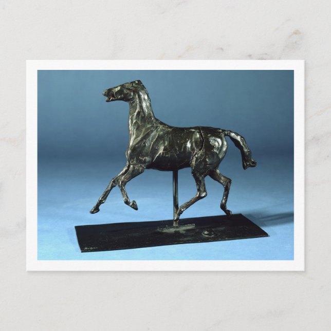 Carte Postale Cheval de Trot (bronze) (Devant)