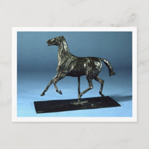 Carte Postale Cheval de Trot (bronze)