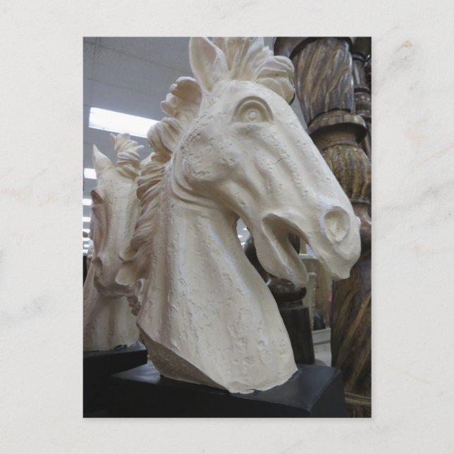 Carte Postale Cheval décoratif (Devant)