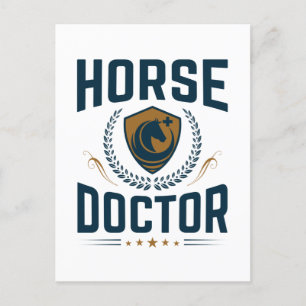 Carte Postale Cheval Doctor Equine Vétérinaire