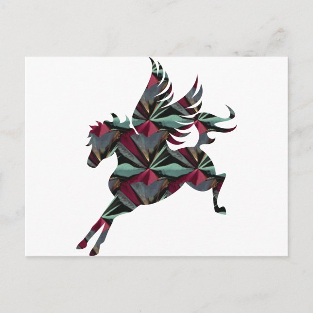 Carte Postale Cheval du Pegasus (Devant)