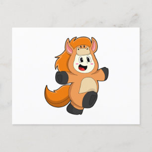 Carte Postale Cheval en Costume