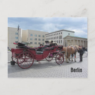 Carte Postale Cheval et buggy de Berlin