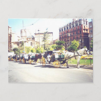 Carte Postale Cheval et Carraige Valence Espagne