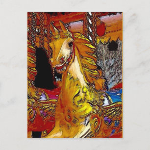 Carte Postale Cheval Fairground