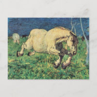 Cheval galopant de Giovanni Segantini, Art Vintage