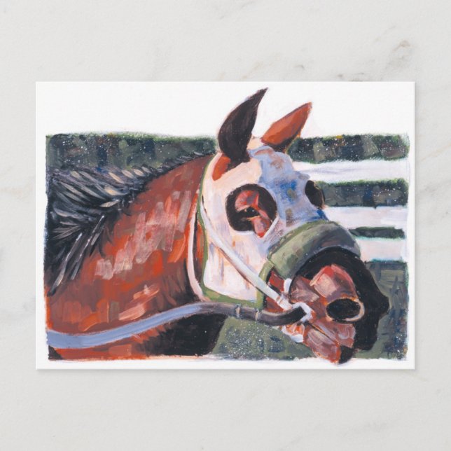 Carte Postale Cheval Head (Devant)