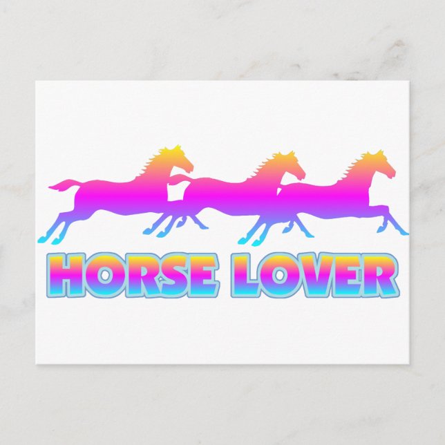 Carte Postale Cheval Lover (Devant)