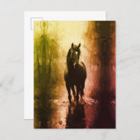 Cheval noir mystique - Imaginaire sombre Equestre