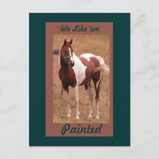 Carte postale Cheval Peint #1 (Devant)