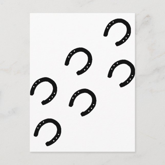 Carte Postale Cheval - Pistes (Devant)