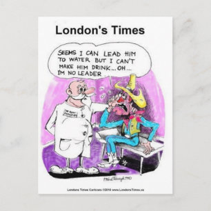 Carte Postale Cheval Plomb 2 Eau Drôle Tee - shirt Cadeaux Objet