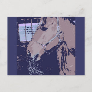 Carte Postale Cheval Pop Art