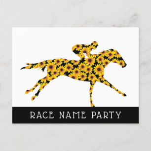 Carte Postale Cheval Race Black Eyed Susan Flowers