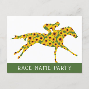 Carte Postale Cheval Race Black Eyed Susan Flowers