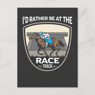 Carte Postale Cheval Racing Dire Compétition Performance Sports