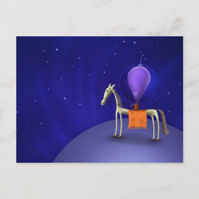 Carte Postale Cheval Rider (Devant)