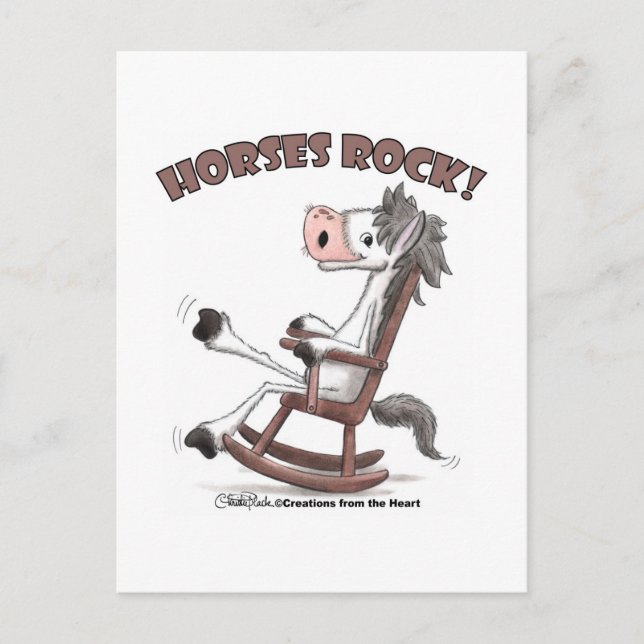 Carte Postale Cheval Rock ! (Devant)