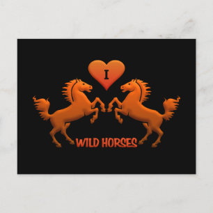 Carte postale Cheval sauvage