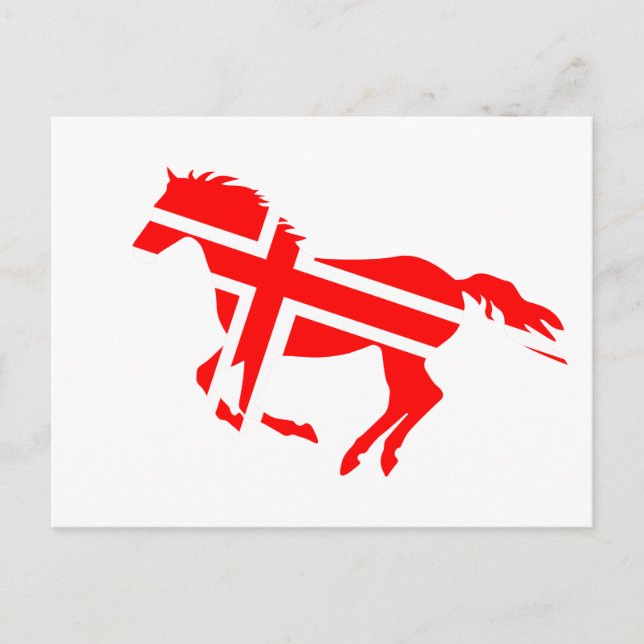 Carte Postale Cheval signalé (Devant)