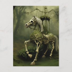 Carte Postale Cheval Skeletal