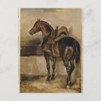 Cheval turc dans une écurie par Theodore Gericault