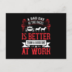 Carte Postale Cheval - Une Mauvaise Journée À La Course Est Mieu