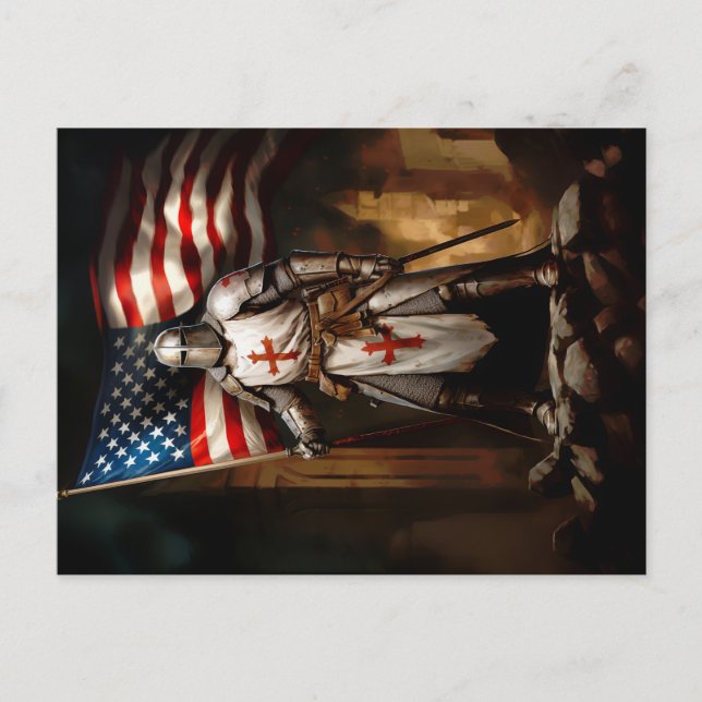 Carte Postale Chevalier américain modèle (Devant)