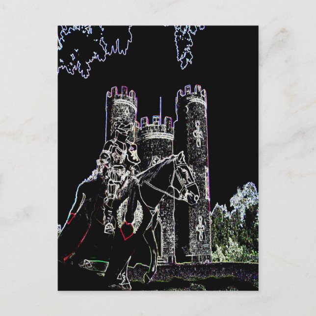 Carte Postale Chevalier du château de Blaise (Devant)