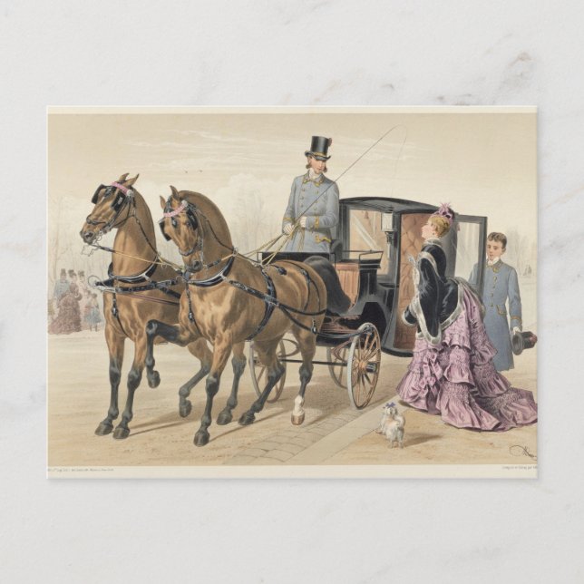 Carte Postale Chevaux anglais (Devant)