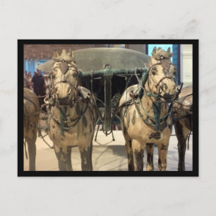 Carte Postale chevaux de bronze de xi'an
