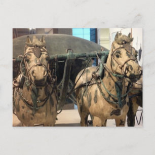 Carte Postale chevaux de bronze xi'an