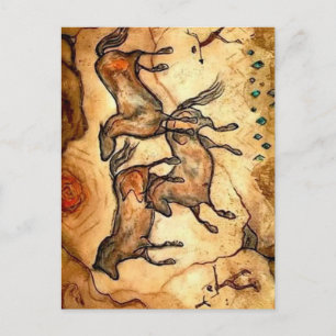 Carte Postale Chevaux de grotte **