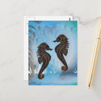 Carte Postale Chevaux de mer