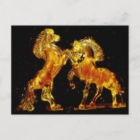 Chevaux de verre de Murano Italie