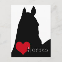 Chevaux du Coeur I (arrière - plan blanc)
