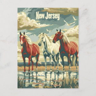 Carte Postale Chevaux du New Jersey