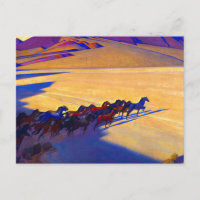 Chevaux sauvages du Nevada, 1927 par Maynard Dixon