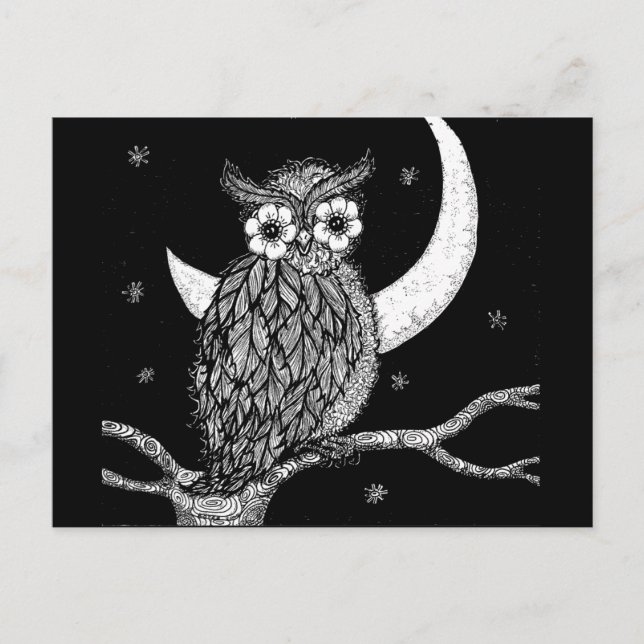 Carte postale Chevêche de minuit (Devant)