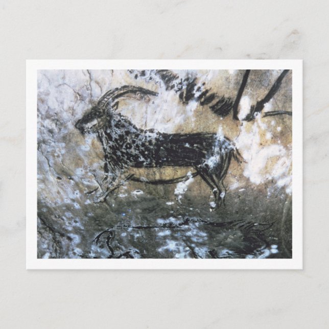 Carte Postale Chèvre ou chamois, peinture rocheuse dans la chamb (Devant)